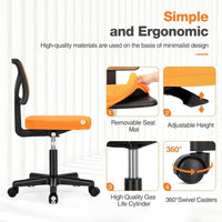 Chaise de bureau confortable rembourrée en cuir PU, chaise de bureau à domicile avec accoudoirs et pivot réglable