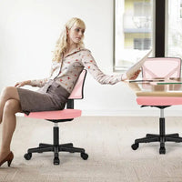 Chaise de bureau confortable rembourrée en cuir PU, chaise de bureau à domicile avec accoudoirs et pivot réglable