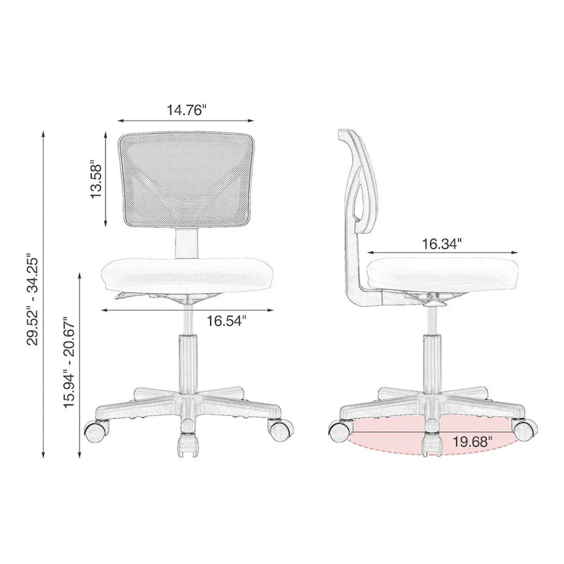 Chaise de bureau confortable rembourrée en cuir PU, chaise de bureau à domicile avec accoudoirs et pivot réglable