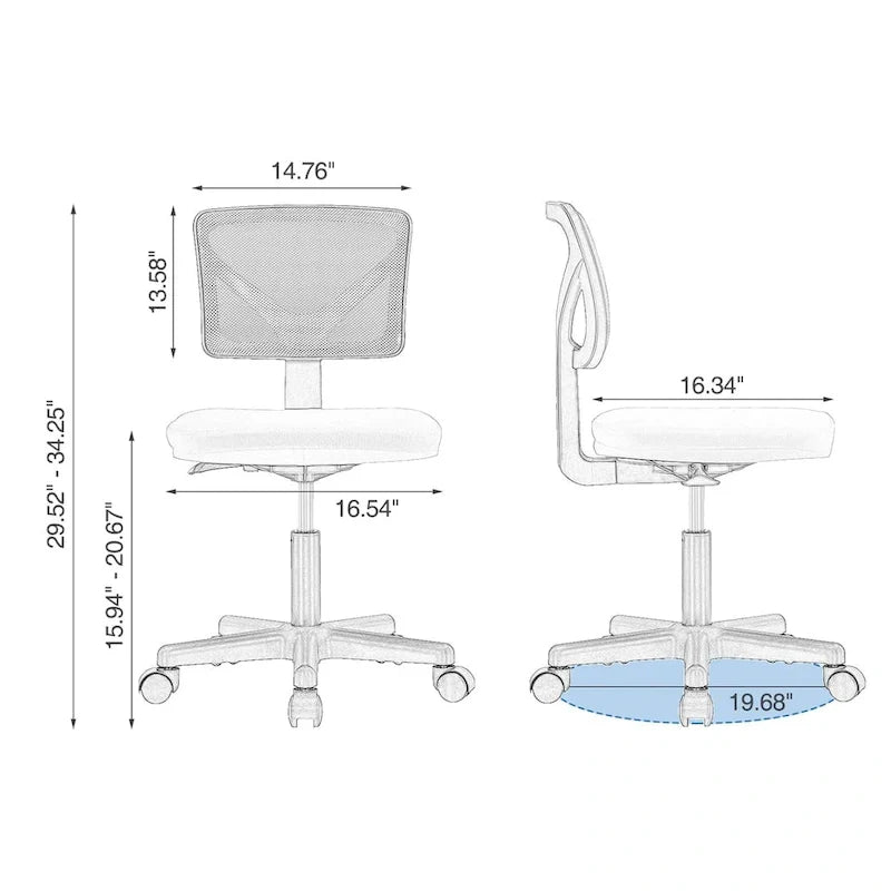 Chaise de bureau confortable rembourrée en cuir PU, chaise de bureau à domicile avec accoudoirs et pivot réglable