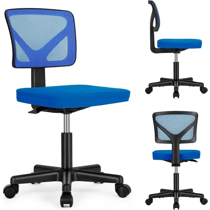 Chaise de bureau confortable rembourrée en cuir PU, chaise de bureau à domicile avec accoudoirs et pivot réglable