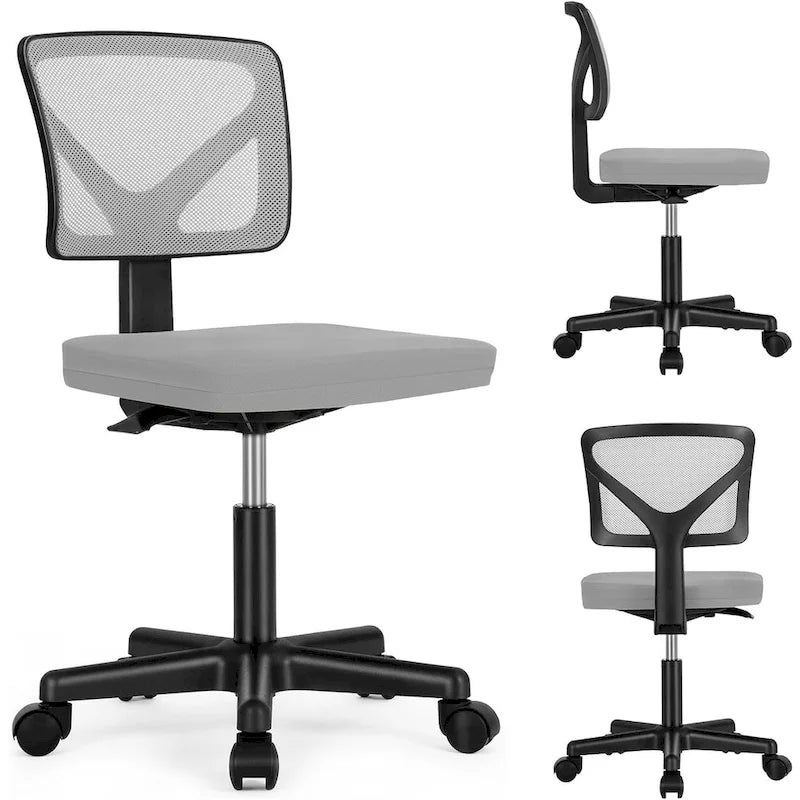 Chaise de bureau confortable rembourrée en cuir PU, chaise de bureau à domicile avec accoudoirs et pivot réglable