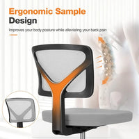 Chaise de bureau confortable rembourrée en cuir PU, chaise de bureau à domicile avec accoudoirs et pivot réglable