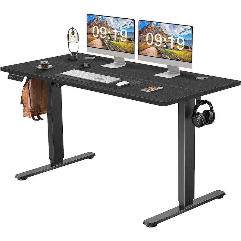 Bureau debout électrique à hauteur réglable, bureau informatique ergonomique assis-debout, 55 x 24