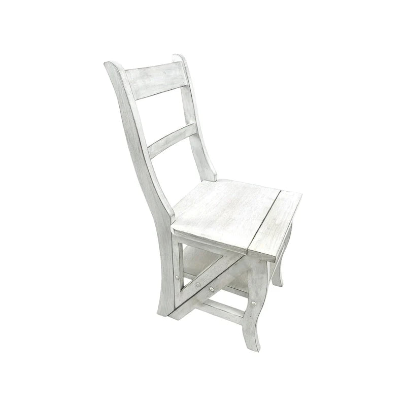 Chaise de bibliothèque pliante Carolina Living - Blanc antique