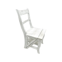 Chaise de bibliothèque pliante Carolina Living - Blanc antique