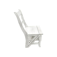 Chaise de bibliothèque pliante Carolina Living - Blanc antique