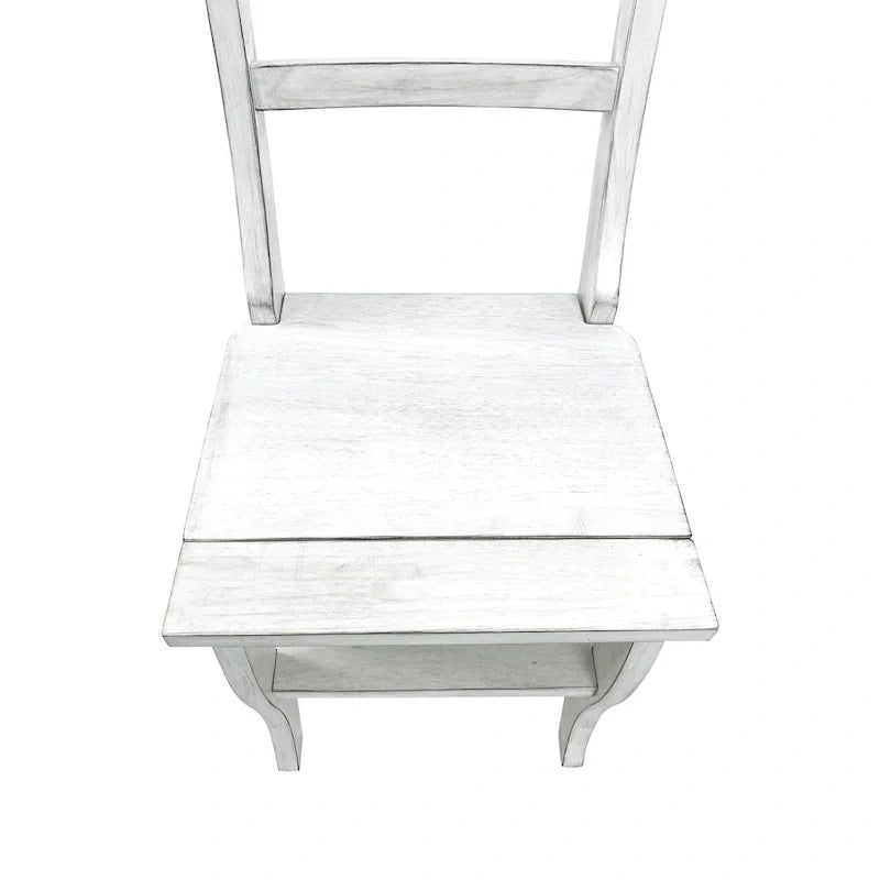 Chaise de bibliothèque pliante Carolina Living - Blanc antique