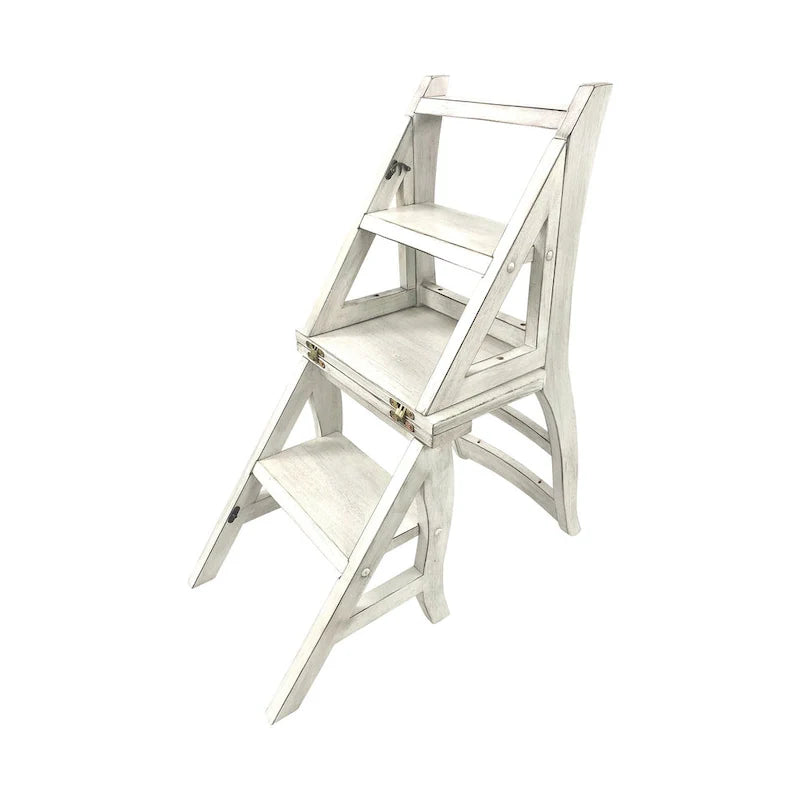 Chaise de bibliothèque pliante Carolina Living - Blanc antique