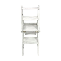 Chaise de bibliothèque pliante Carolina Living - Blanc antique