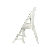 Chaise de bibliothèque pliante Carolina Living - Blanc antique