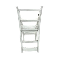 Chaise de bibliothèque pliante Carolina Living - Blanc antique