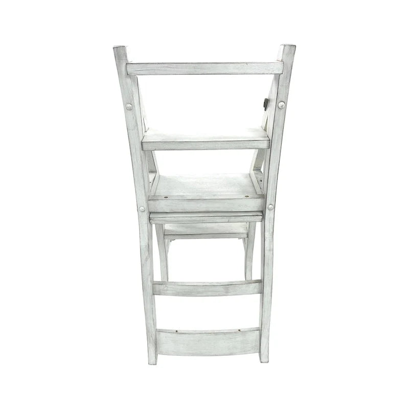 Chaise de bibliothèque pliante Carolina Living - Blanc antique