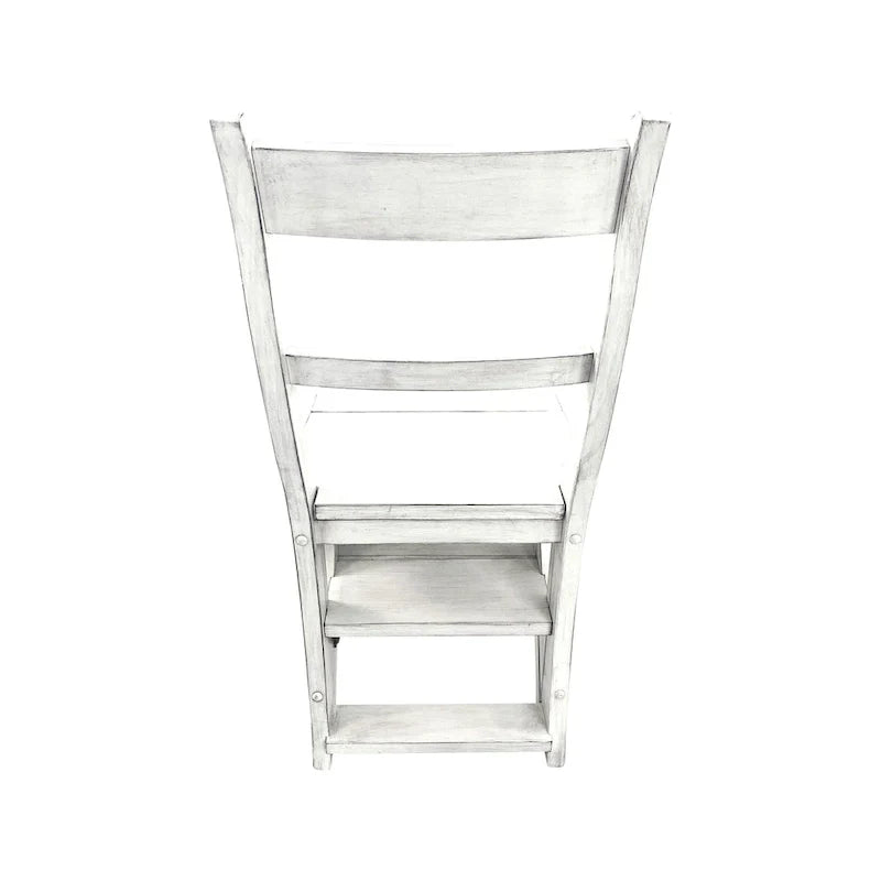 Chaise de bibliothèque pliante Carolina Living - Blanc antique