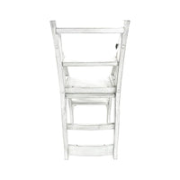 Chaise de bibliothèque pliante Carolina Living - Blanc antique