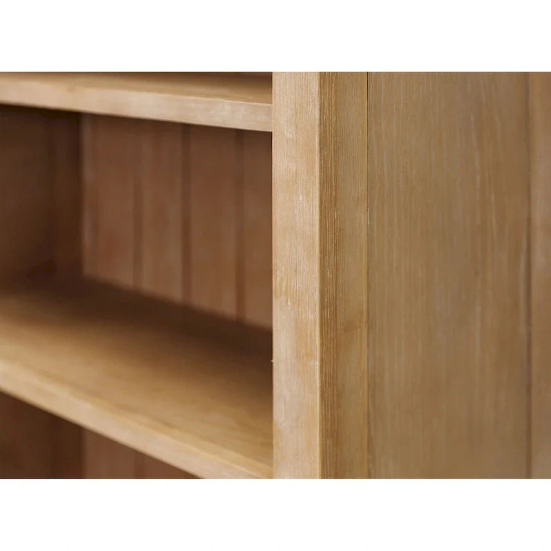 Bibliothèque moderne en bois, étagère de bureau, meuble de rangement, entièrement assemblé, marron clair