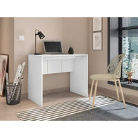 Bureau d'ordinateur moderne 89 cm de large Meuble de bureau pour petits espaces Design minimaliste Table d'étude compacte pour PC et ordinateur portable