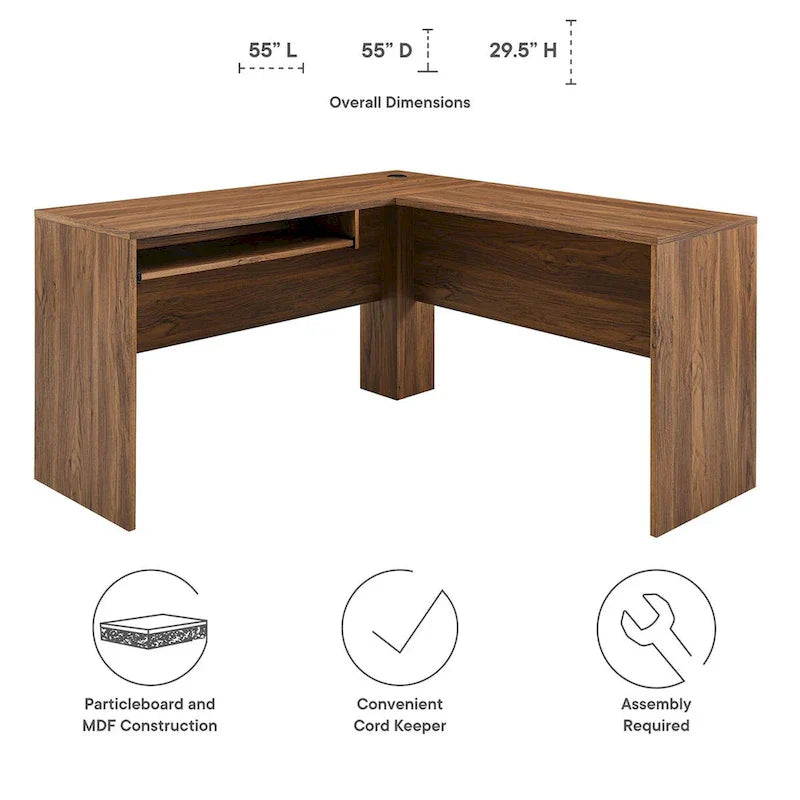 Bureau en L en bois Venture