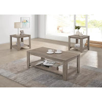 Table basse carrée Glendeer Taupe vieilli The Gray Barn