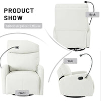 Petit Fauteuil Inclinable Pivotant à Bascule Moderne