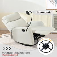 Petit Fauteuil Inclinable Pivotant à Bascule Moderne