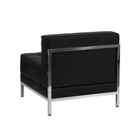 Configuration Sectionnelle Modulable 9 Pièces en LeatherSoft - Pieds en Acier Inoxydable - 140.5L x 28.75 - 140.5P x 27.5H pouces