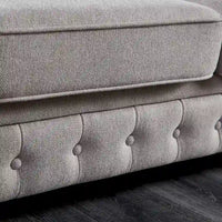 Canapé en tissu de lin Chesterfield