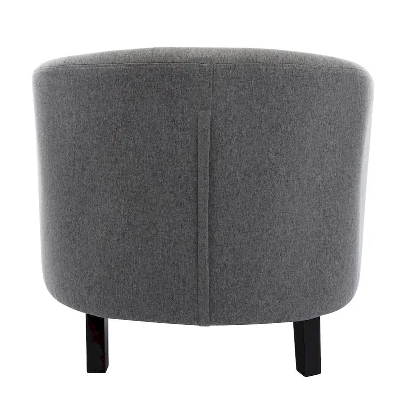 Fauteuil tonneau capitonné en cuir PU, fauteuil tub pour salon, chambre, club