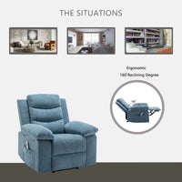 Fauteuil Inclinable Électrique GEITIN avec Fonction Massage Réglable et Système de Chauffage