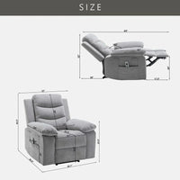 Fauteuil Inclinable Électrique GEITIN avec Fonction Massage Réglable et Système de Chauffage