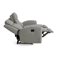 Canapé inclinable manuel transitionnel Roundhill Furniture Wesley, gris
