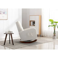 Fauteuil à bascule haut de gamme pour chambre de bébé, fauteuil rembourré