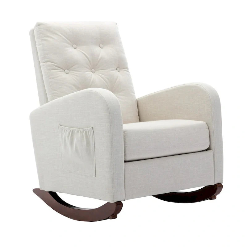 Fauteuil à bascule haut de gamme pour chambre de bébé, fauteuil rembourré