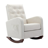 Fauteuil à bascule haut de gamme pour chambre de bébé, fauteuil rembourré