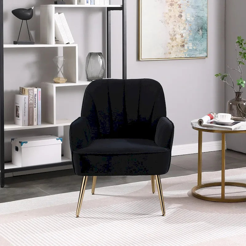 Fauteuil à accoudoirs moderne mid-century pour salon et chambre