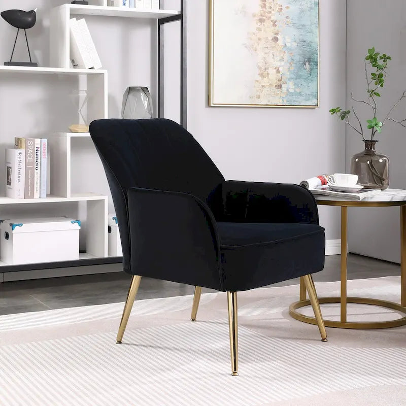 Fauteuil à accoudoirs moderne mid-century pour salon et chambre