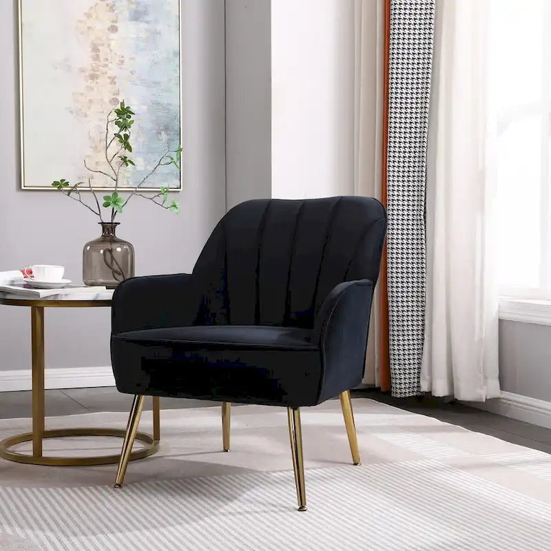 Fauteuil à accoudoirs moderne mid-century pour salon et chambre