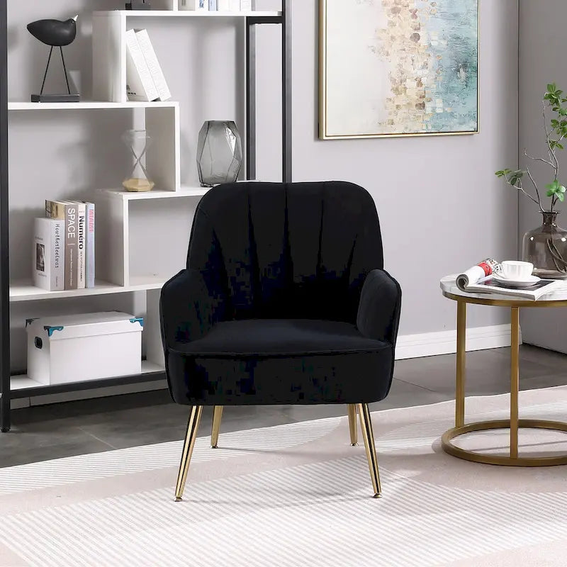 Fauteuil à accoudoirs moderne mid-century pour salon et chambre