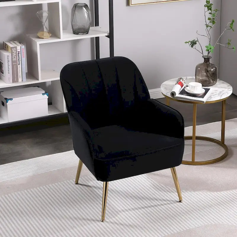Fauteuil à accoudoirs moderne mid-century pour salon et chambre
