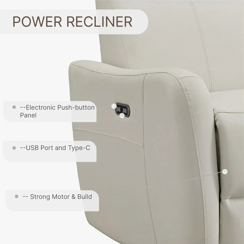Fauteuil Inclinable d'Allaitement Pivotant à Bascule Électrique Merlin