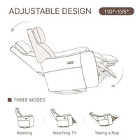 Fauteuil Inclinable d'Allaitement Pivotant à Bascule Électrique Merlin