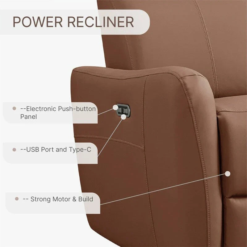 Fauteuil Inclinable d'Allaitement Pivotant à Bascule Électrique Merlin