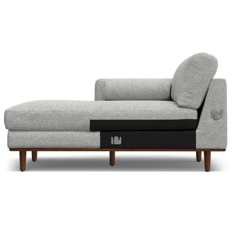 WYNDENHALL Brixley Canapé Sectionnel Gauche 259 cm Milieu de Siècle