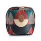 Pouf/Ottoman carré intérieur/extérieur Jani Martinique 18 x 18 x 18
