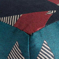 Pouf/Ottoman carré intérieur/extérieur Jani Martinique 18 x 18 x 18