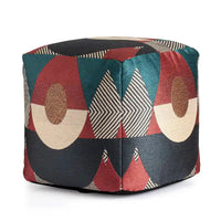 Pouf/Ottoman carré intérieur/extérieur Jani Martinique 18 x 18 x 18