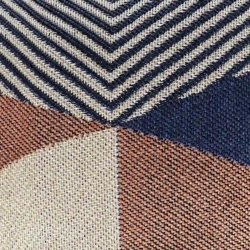 Pouf/Ottoman carré intérieur/extérieur Jani Martinique 18 x 18 x 18