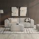 Ensemble modulaire canapé 2 places et pouf WYNDENHALL Biggs