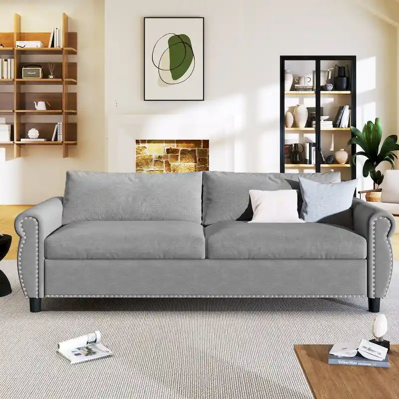 Canapé-lit 2-en-1 avec grand matelas à mémoire de forme