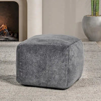 Villa by Classic Home Heirloom 18 Pouf en velours